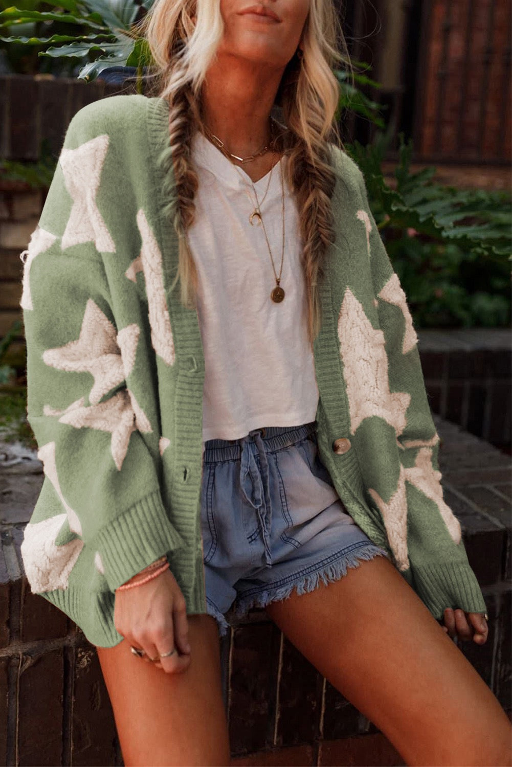 Pre Order Sage Star Cardigan