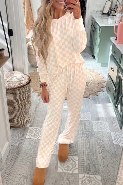 Checkered pajama set