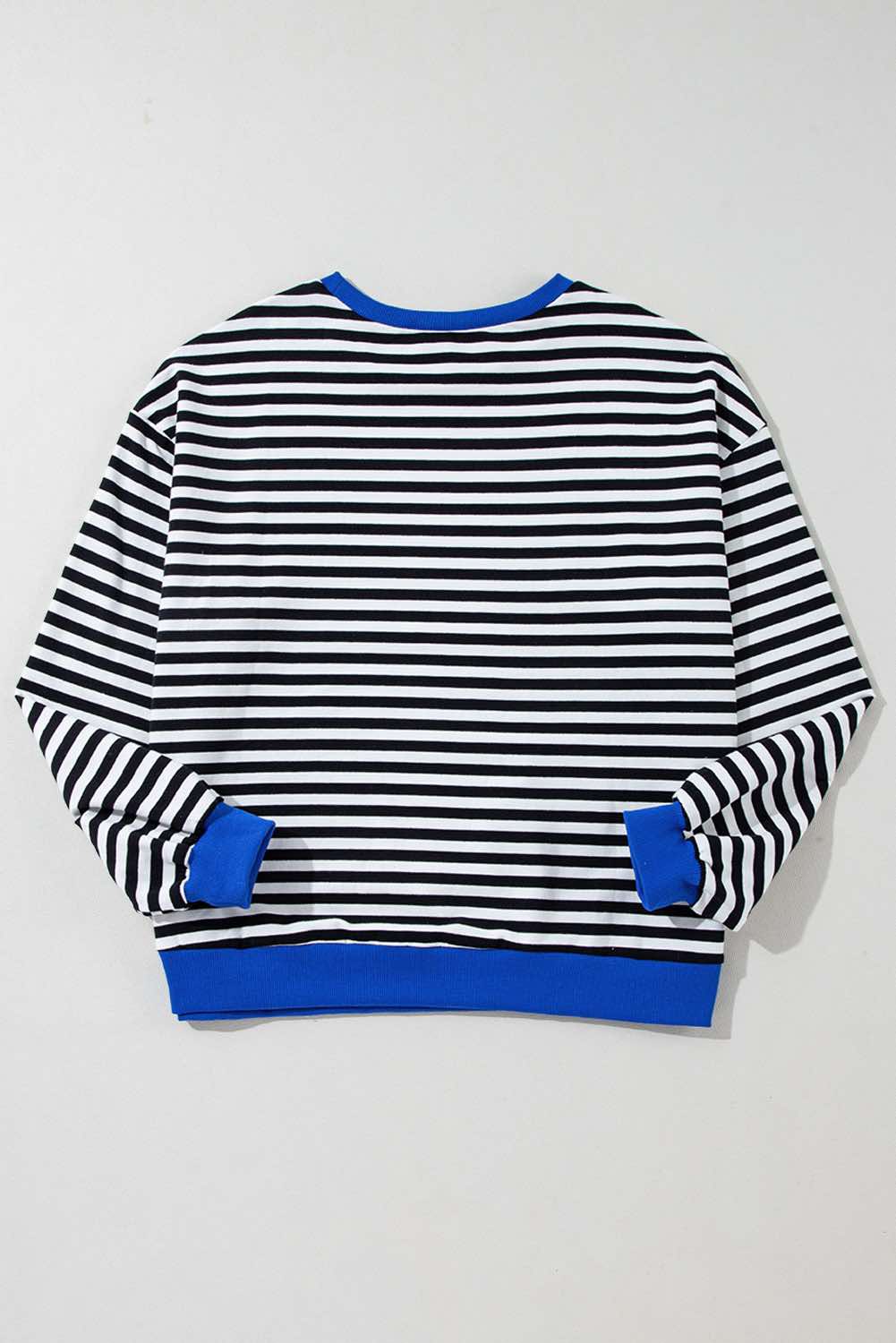 Pre-Order Stripped Black Oversized Sweatshirt